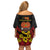 Papua New Guinea Independence Day Off Shoulder Short Dress PNG Bird of Paradise 49th Anniversary