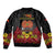 Papua New Guinea Independence Day Sleeve Zip Bomber Jacket PNG Bird of Paradise 50th Anniversary LT14