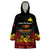 Papua New Guinea Independence Day Wearable Blanket Hoodie PNG Bird of Paradise 49th Anniversary