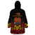 Papua New Guinea Independence Day Wearable Blanket Hoodie PNG Bird of Paradise 49th Anniversary