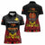 Papua New Guinea Independence Day Women Polo Shirt PNG Bird of Paradise 49th Anniversary