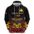 Papua New Guinea Independence Day Zip Hoodie PNG Bird of Paradise 50th Anniversary LT14
