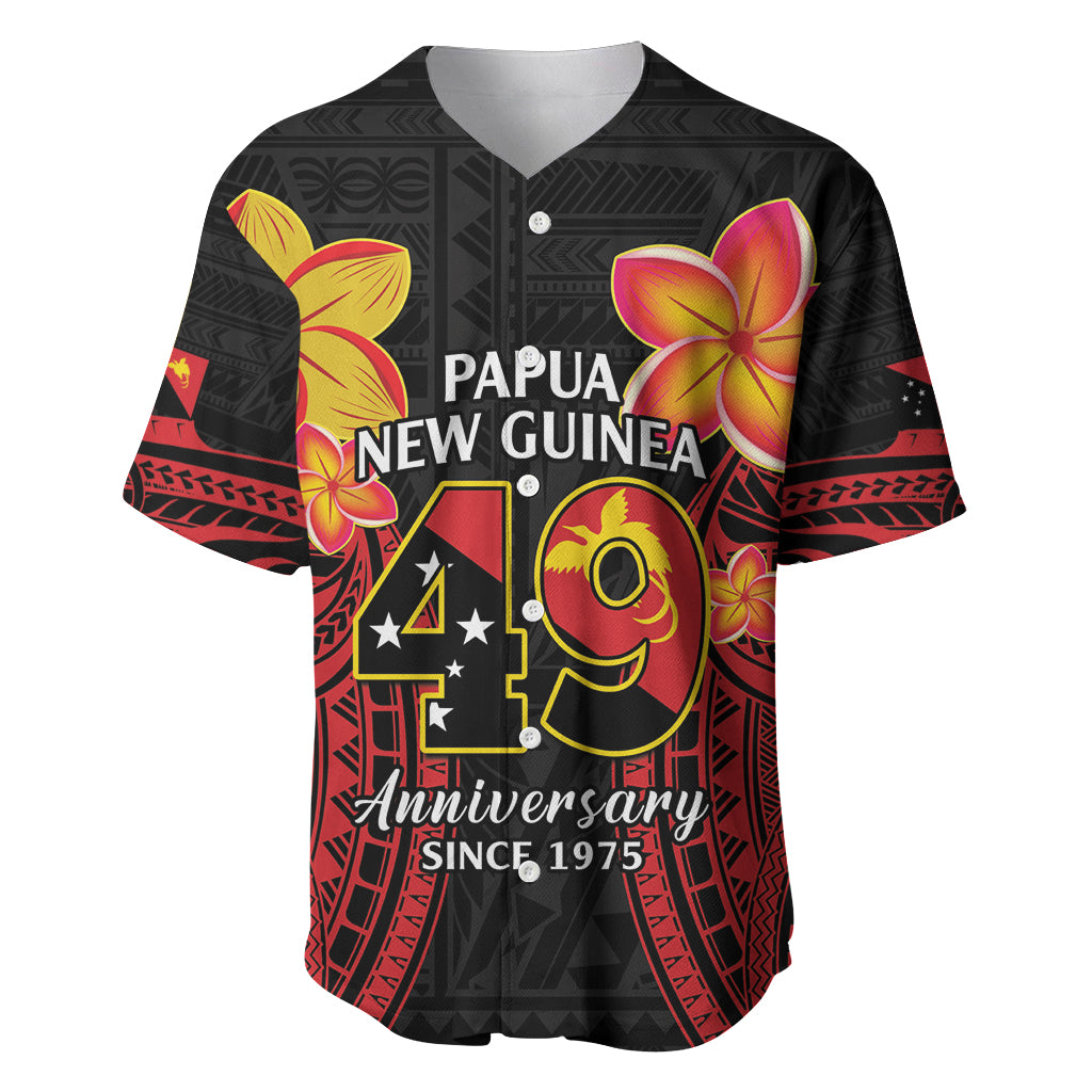Papua New Guinea Independence Day Baseball Jersey PNG Since 1975