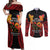 Papua New Guinea Independence Day Couples Matching Off Shoulder Maxi Dress and Long Sleeve Button Shirt PNG Since 1975
