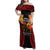 Papua New Guinea Independence Day Family Matching Off Shoulder Maxi Dress and Hawaiian Shirt PNG Since 1975