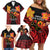 Papua New Guinea Independence Day Family Matching Off Shoulder Short Dress and Hawaiian Shirt PNG Since 1975