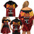 Papua New Guinea Independence Day Family Matching Off Shoulder Short Dress and Hawaiian Shirt PNG Since 1975