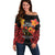 Papua New Guinea Independence Day Off Shoulder Sweater PNG Since 1975