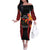 Papua New Guinea Independence Day Off The Shoulder Long Sleeve Dress PNG Since 1975 LT14