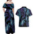 Polynesia Sea Turtle Day Couples Matching Off Shoulder Maxi Dress and Hawaiian Shirt Tribal Honu Plumeria Polynesian Pattern