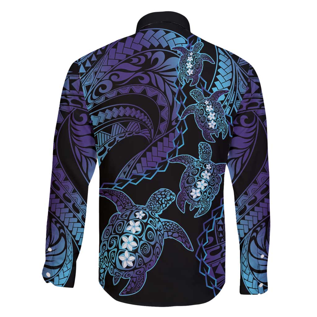 Polynesia Sea Turtle Day Family Matching Mermaid Dress and Hawaiian Shirt Tribal Honu Plumeria Polynesian Pattern