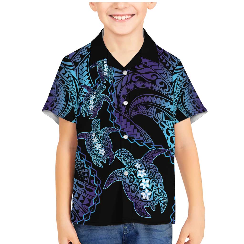 Polynesia Sea Turtle Day Family Matching Mermaid Dress and Hawaiian Shirt Tribal Honu Plumeria Polynesian Pattern