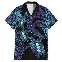 Polynesia Sea Turtle Day Hawaiian Shirt Tribal Honu Plumeria Polynesian Pattern