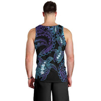 Polynesia Sea Turtle Day Men Tank Top Tribal Honu Plumeria Polynesian Pattern