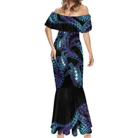 Polynesia Sea Turtle Day Mermaid Dress Tribal Honu Plumeria Polynesian Pattern