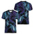 Polynesia Sea Turtle Day Women V-Neck T-Shirt Tribal Honu Plumeria Polynesian Pattern
