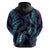 Polynesia Sea Turtle Day Zip Hoodie Tribal Honu Plumeria Polynesian Pattern