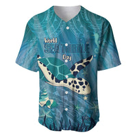 World Sea Turtle Day Polynesia Baseball Jersey Go With The Flow
