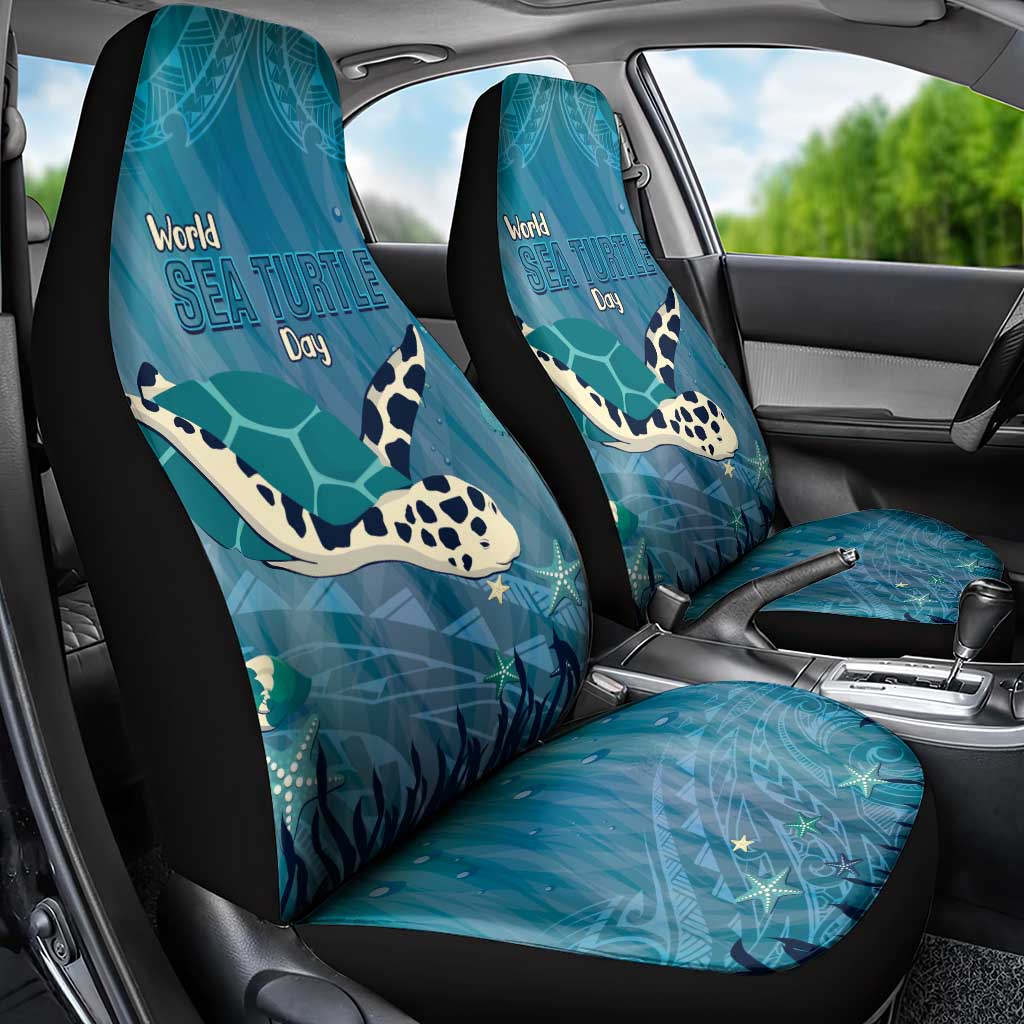 World Sea Turtle Day Polynesia Car Seat Cover Go With The Flow