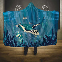 World Sea Turtle Day Polynesia Hooded Blanket Go With The Flow