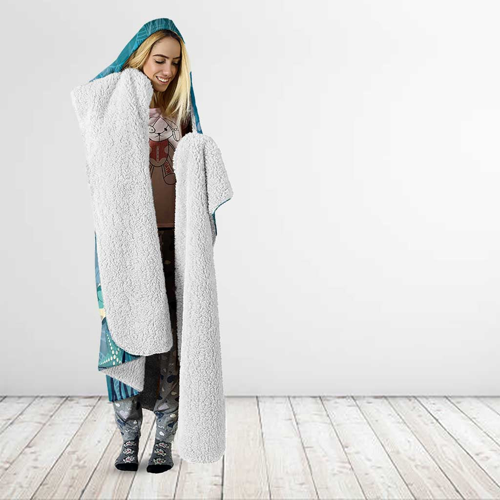 World Sea Turtle Day Polynesia Hooded Blanket Go With The Flow