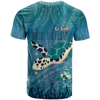 World Sea Turtle Day Polynesia T Shirt Go With The Flow