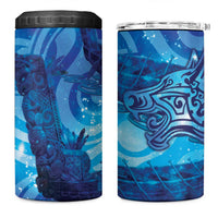 Kuri New Zealand Matariki 4 in 1 Can Cooler Tumbler Aotearoa Dog Waka Maori New Year Galaxy Vibes