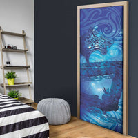 Kuri New Zealand Matariki Door Cover Aotearoa Dog Waka Maori New Year Galaxy Vibes