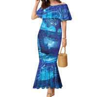 Kuri New Zealand Matariki Family Matching Mermaid Dress and Hawaiian Shirt Aotearoa Dog Waka Maori New Year Galaxy Vibes