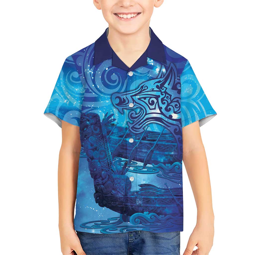Kuri New Zealand Matariki Family Matching Mermaid Dress and Hawaiian Shirt Aotearoa Dog Waka Maori New Year Galaxy Vibes