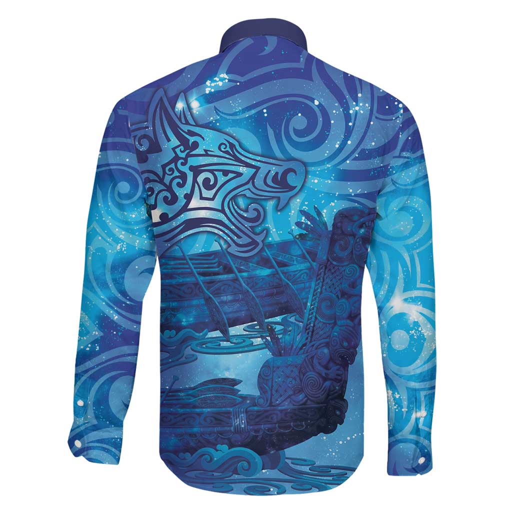 Kuri New Zealand Matariki Family Matching Off Shoulder Maxi Dress and Hawaiian Shirt Aotearoa Dog Waka Maori New Year Galaxy Vibes
