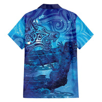 Kuri New Zealand Matariki Family Matching Short Sleeve Bodycon Dress and Hawaiian Shirt Aotearoa Dog Waka Maori New Year Galaxy Vibes