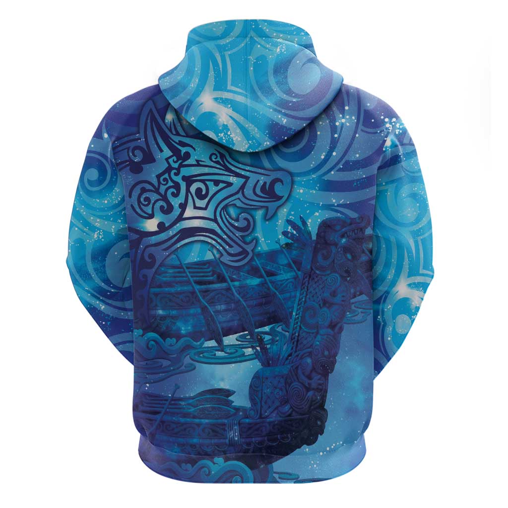 Kuri New Zealand Matariki Hoodie Aotearoa Dog Waka Maori New Year Galaxy Vibes LT14 - Polynesian Pride