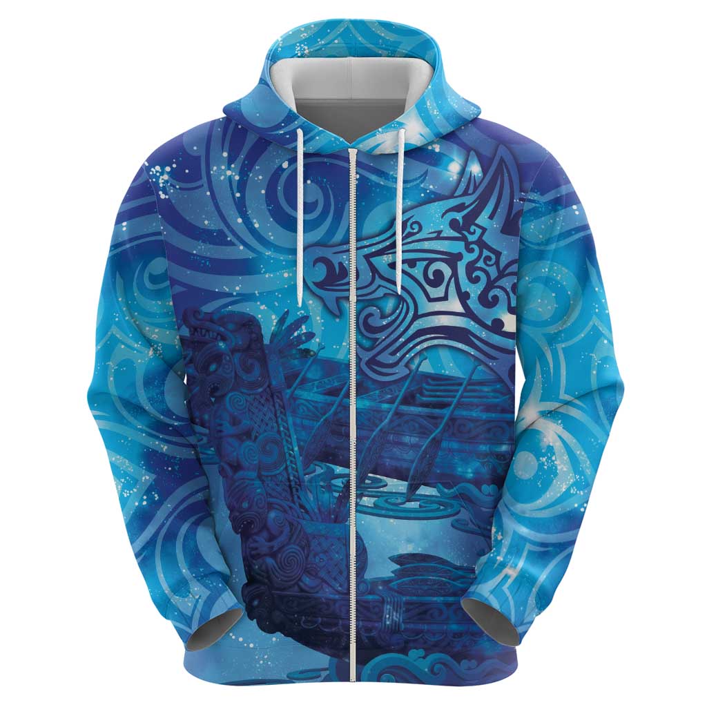 Kuri New Zealand Matariki Hoodie Aotearoa Dog Waka Maori New Year Galaxy Vibes LT14 - Polynesian Pride