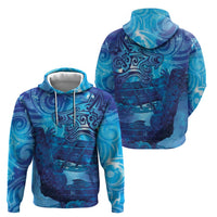 Kuri New Zealand Matariki Zip Hoodie Aotearoa Dog Waka Maori New Year Galaxy Vibes