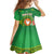 Personalized Manu'a Cession Day Family Matching Off Shoulder Short Dress and Hawaiian Shirt Tropical Flowers With Polynesian Pattern