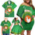 Personalized Manu'a Cession Day Family Matching Off Shoulder Short Dress and Hawaiian Shirt Tropical Flowers With Polynesian Pattern