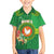 Personalized Manu'a Cession Day Family Matching Off Shoulder Short Dress and Hawaiian Shirt Tropical Flowers With Polynesian Pattern