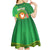 Personalized Manu'a Cession Day Kid Short Sleeve Dress Tropical Flowers With Polynesian Pattern