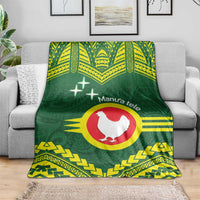 Manu'a Flag Day Blanket Polynesian Pattern National Color Proud
