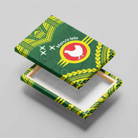 Manu'a Flag Day Canvas Wall Art Polynesian Pattern National Color Proud
