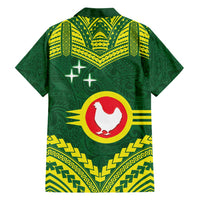 Manu'a Flag Day Family Matching Long Sleeve Bodycon Dress and Hawaiian Shirt Polynesian Pattern National Color Proud LT14 - Polynesian Pride