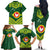 Manu'a Flag Day Family Matching Off The Shoulder Long Sleeve Dress and Hawaiian Shirt Polynesian Pattern National Color Proud