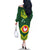 Manu'a Flag Day Family Matching Off The Shoulder Long Sleeve Dress and Hawaiian Shirt Polynesian Pattern National Color Proud