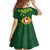 Manu'a Flag Day Family Matching Off Shoulder Short Dress and Hawaiian Shirt Polynesian Pattern National Color Proud