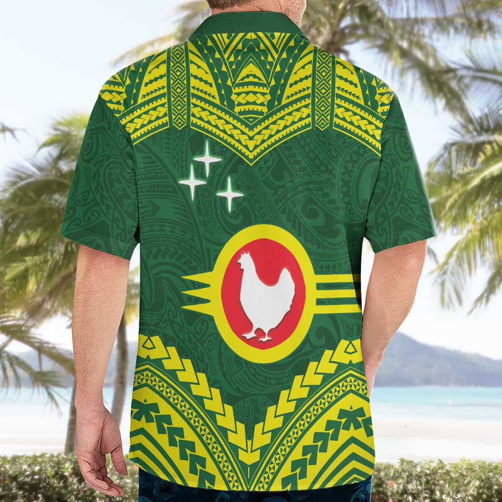 Manu'a Flag Day Hawaiian Shirt Polynesian Pattern National Color Proud