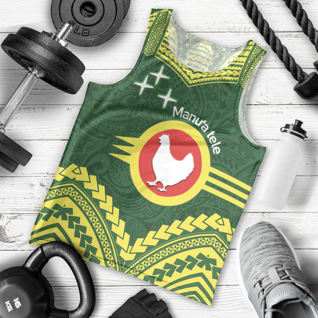 Manu'a Flag Day Men Tank Top Polynesian Pattern National Color Proud