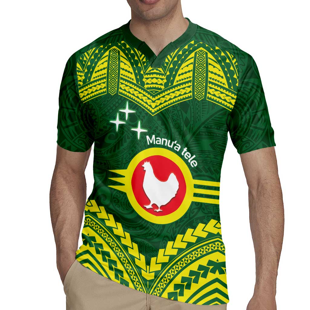 Manu'a Flag Day Rugby Jersey Polynesian Pattern National Color Proud