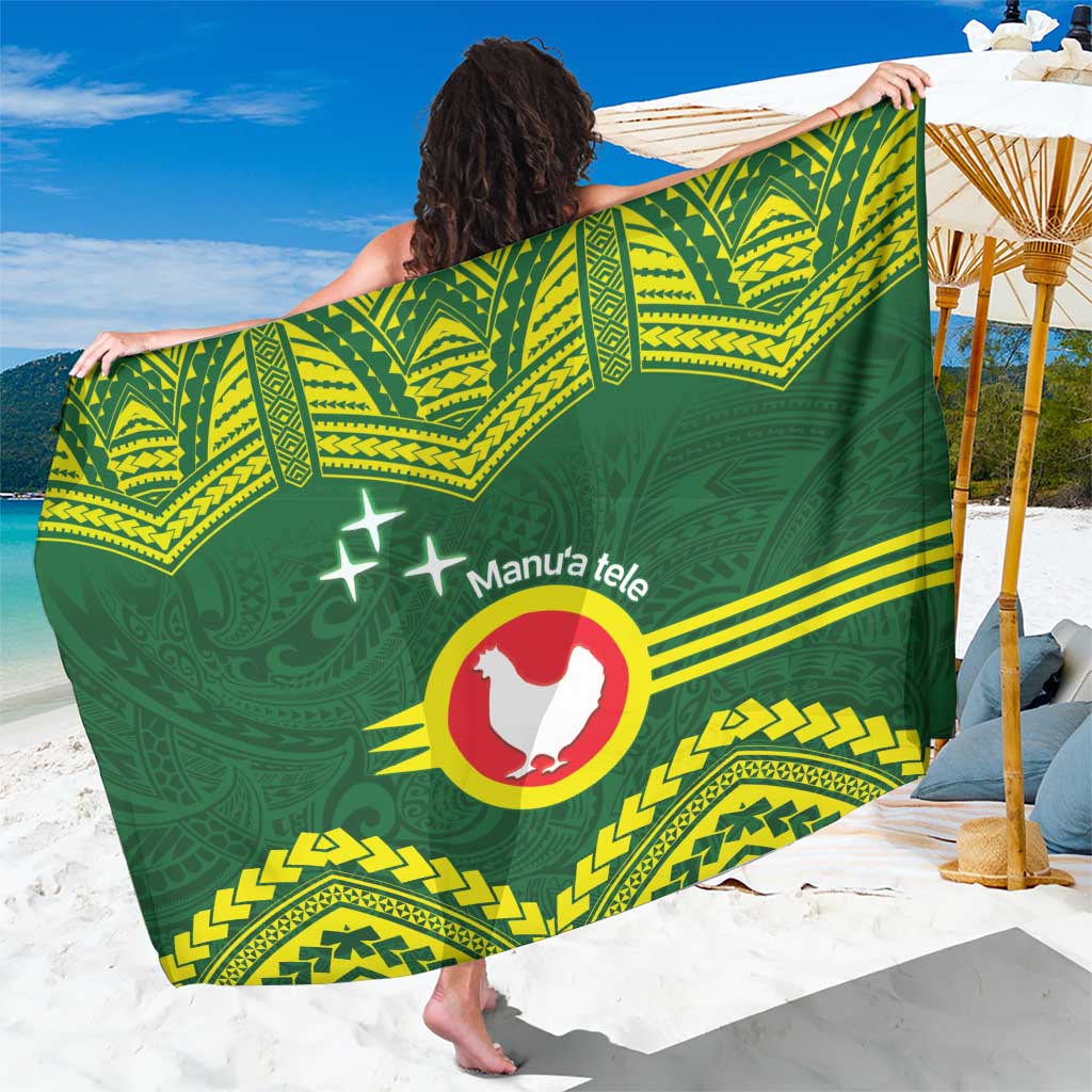 Manu'a Flag Day Sarong Polynesian Pattern National Color Proud
