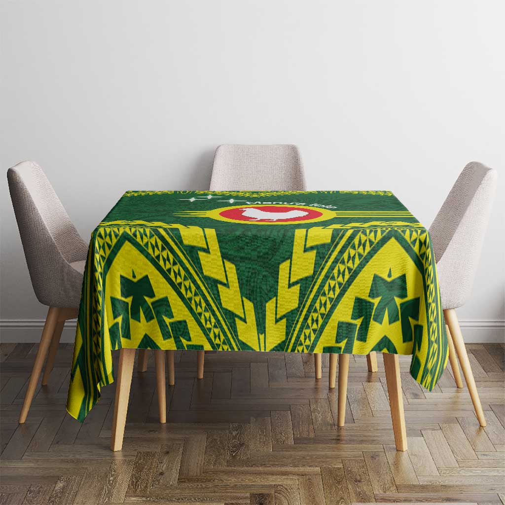 Manu'a Flag Day Tablecloth Polynesian Pattern National Color Proud